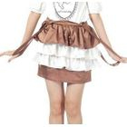 prischu essentials - Ruffled Layered Skirt With Strap
