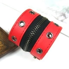 OWL Fashion - Genuine-Leather Zipper Bangle