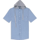 Life 8 - Hooded Short-Sleeve Denim Shirt