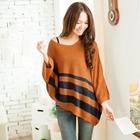 Dream Star - Asymmetric-Hem Striped Knit Top