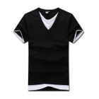 MR.PARK - Inset Top V-Neck T-Shirt