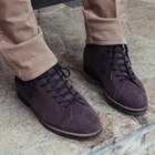 TOPGUYS - Faux-Suede Lace-Up Ankle Boots
