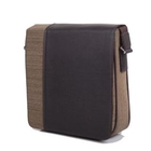 Belivus - Faux-Leather Trim Messenger Bag