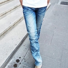 MURATI - Washed Straight Leg Jeans