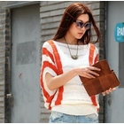 SOHO Central - Open-Knit Striped Top