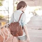 Nillie Shop - Faux-Leather 3-Way Backpack