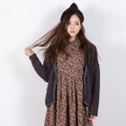 miss panda - V-Neck Textured Cardigan