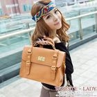 Fashion Lady - Buckled Twist-Lock Satchel