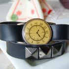 MyLittleThing - Vintage Leather Fake Watch Bracelet MyLittleThing - Vintage Leather Fake Watch Bracelet