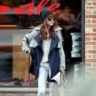 REDOPIN - Color-Block Flap Trench Coat