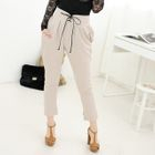 prischu essentials - Lace-Up Drop-Crotch Pants