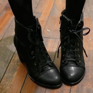 Lace-Up Ankle Boots
