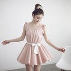D.P-Shop - Gathered-Waist Sleeveless Minidress