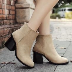 Niuna - Faux-Suede Ankle Boots Niuna - Faux-Suede Ankle Boots