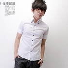 SeventyAge - High-Neck Short-Sleeve Shirt