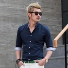VINTAGE BROTHERS - Button-Down 3/4-Sleeve Shirt