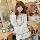 CLICK - Boatneck Nubby Knit Top