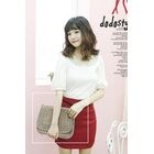 Dodostyle - Stitched Clutch with Cross Strap