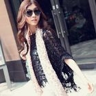 PUFFY - Fringed Knit Cape Top