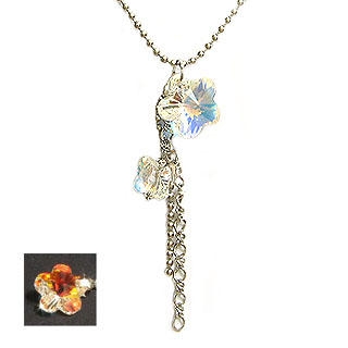 Necklace (Sparkling) with Swarovski 'Love's Serenade' Crystal Necklace (Sparkling) with Swarovski 'Love's Serenade' Crystal