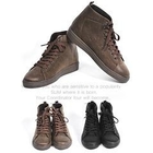 SLIM&FIT - Faux-Leather High-Top Sneakers