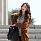 CLICK - Oversized Nubby Knit Cardigan