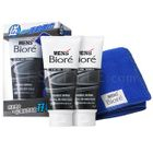 Biore - Men's Double Scrub Facial Wash Set (3 items): Wash x 2 + Towel x 1 Biore - Men's Double Scrub Facial Wash Set (3 items): Wash x 2 + Towel x 1