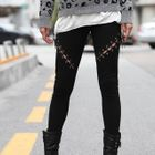 REDOPIN - Lace-Up Accent Leggings