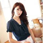 Tokyo Fashion - Tie-Neck Chiffon Blouse
