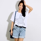 BENGGIRL - Short-Sleeve Perforated T-Shirt
