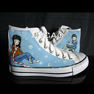 'Flower Rain' High-Top Sneakers 'Flower Rain' High-Top Sneakers