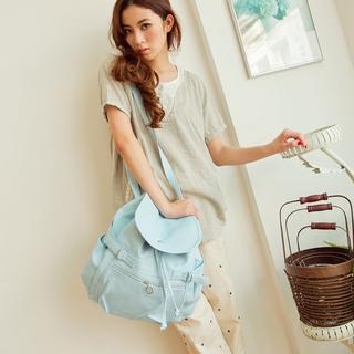 Convertibel Faux-Leather Backpack