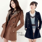 Adela Shop - Double Breasted Coat with Sash