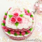 Sweet & Co. - Pink Double Layer Rose Cake Pearl Necklace