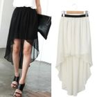 Monob - Asymmetric-Hem Chiffon Skirt