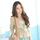 Tokyo Fashion - Oversized-Lapel Tie-Front Jacket