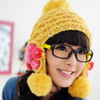 59 Seconds - Rhinestone Pompom Trapper Hat