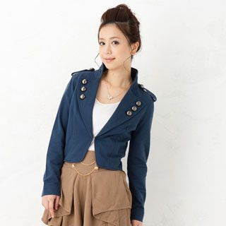 Buttoned Military Jacket