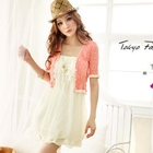 Tokyo Fashion - Sleeveless Lace-Trim Chiffon Tunic