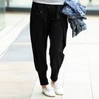 SOHO Central - Button-Detail Cropped Sweatpants
