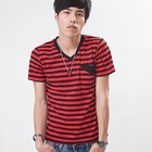MR.PARK - Striped Short-Sleeve T-Shirt