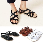 JBROS - Cross-Strap Sandals