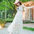 Goodies - Sleeveless Floral Chiffon Maxi Dress