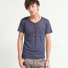 Free Shop - V-Neck Short-Sleeve T-Shirt