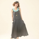 CatWorld - Sleeveless Gathered-Waist Dress