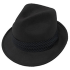 GRACE - Stripe-Belted Fedora