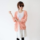 Elli's Cabinet - Drop-Shoulder Cable-Knit Cardigan