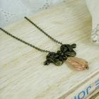 MyLittleThing - Vintage Ribbon Pink Necklace