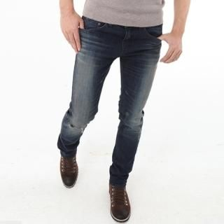 Washed Slim-Fit Jeans