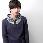 SeventyAge - Hooded Patterned Pullover